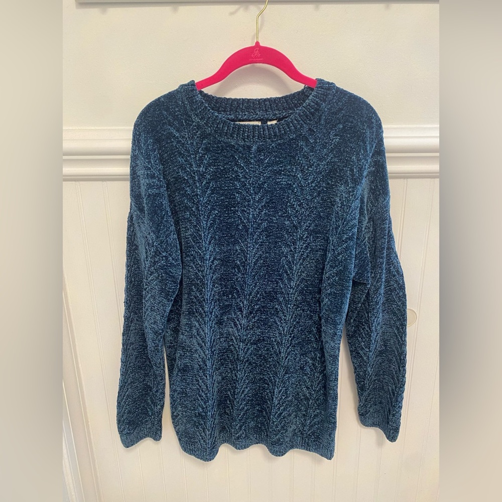 Orvis Textured Navy Sweater